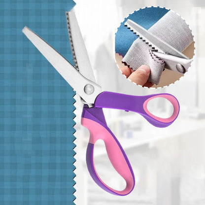 ✨ Time‑Limited Offer ⚡Multipurpose Pinking Shears Serrated Scissors