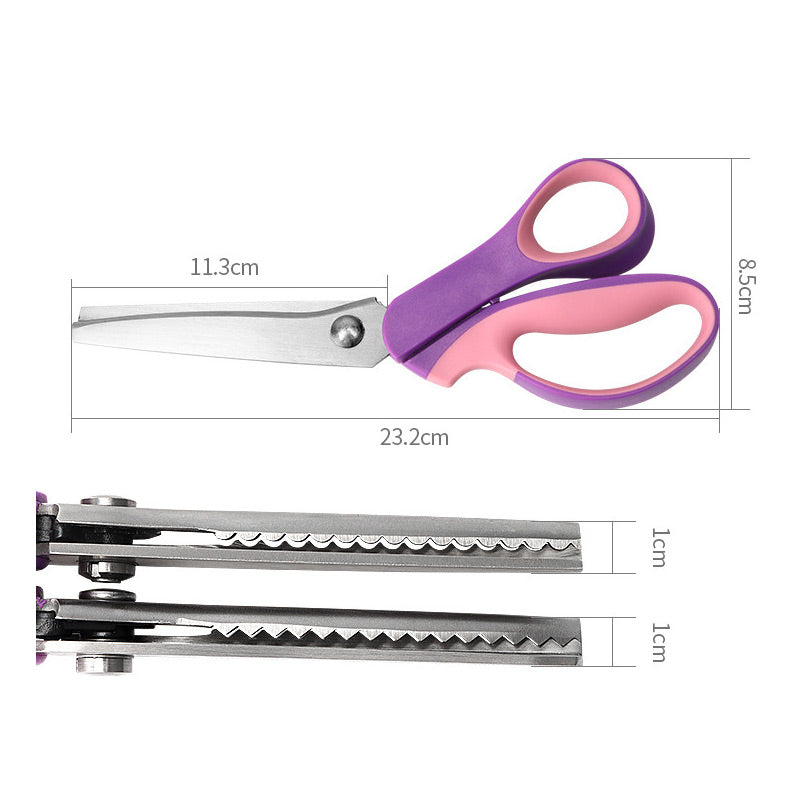 ✨ Time‑Limited Offer ⚡Multipurpose Pinking Shears Serrated Scissors
