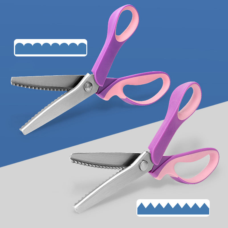 ✨ Time‑Limited Offer ⚡Multipurpose Pinking Shears Serrated Scissors