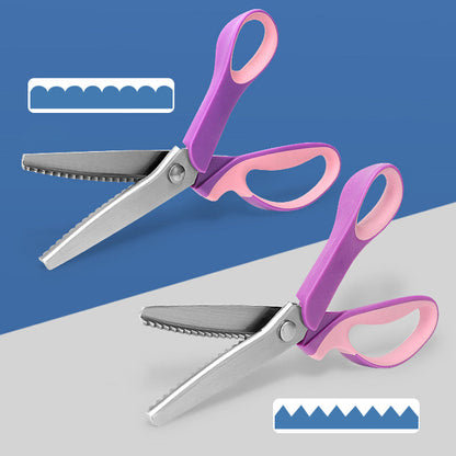 ✨ Time‑Limited Offer ⚡Multipurpose Pinking Shears Serrated Scissors