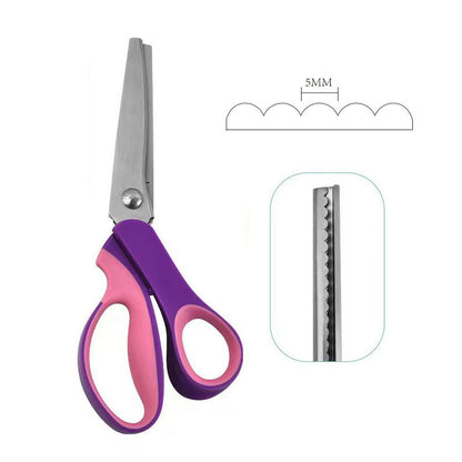 ✨ Time‑Limited Offer ⚡Multipurpose Pinking Shears Serrated Scissors