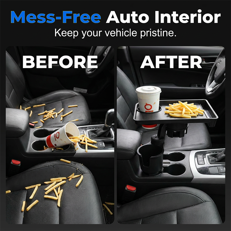 💰 Instant Discount ⏳Car Cup Holder Expander with Tray