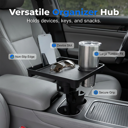 💰 Instant Discount ⏳Car Cup Holder Expander with Tray