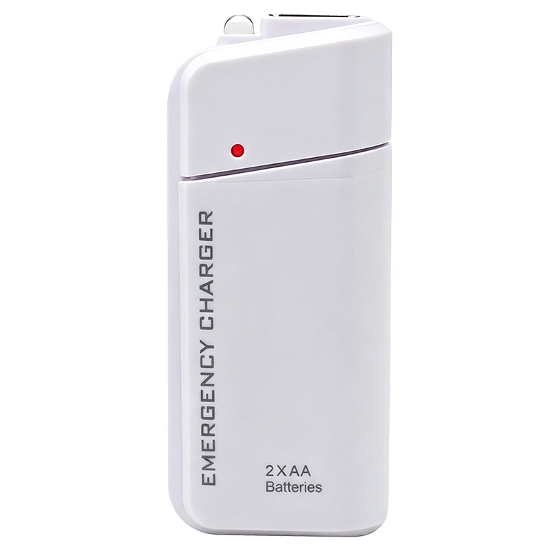 💰 Instant Discount ⏳Portable Emergency Phone Charger AA Battery Powered Power Bank with LED Flashlight