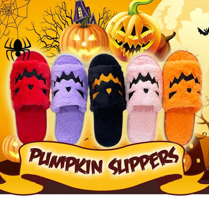 🔥2026 Heißer Verkauf 70% RABATT✨-🎃Halloween Kürbis Plüsch Hausschuhe