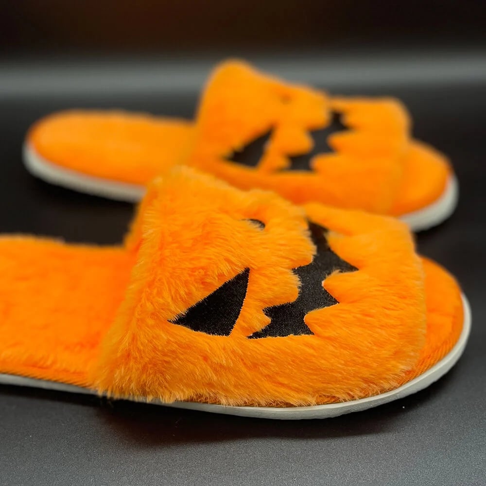 🔥2026 Heißer Verkauf 70% RABATT✨-🎃Halloween Kürbis Plüsch Hausschuhe