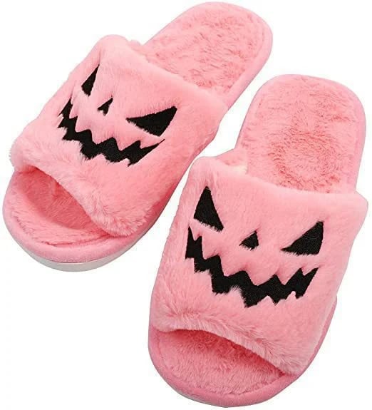 🔥2026 Heißer Verkauf 70% RABATT✨-🎃Halloween Kürbis Plüsch Hausschuhe