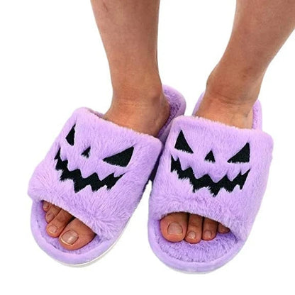 🔥2026 Heißer Verkauf 70% RABATT✨-🎃Halloween Kürbis Plüsch Hausschuhe