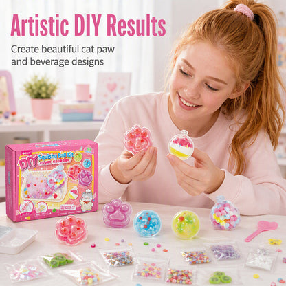 ⏳🔥LIMITED-TIME 50% OFF! ⏰DIY Fried Ice Squishy Toy Kit with Cat Claw Design for Kids