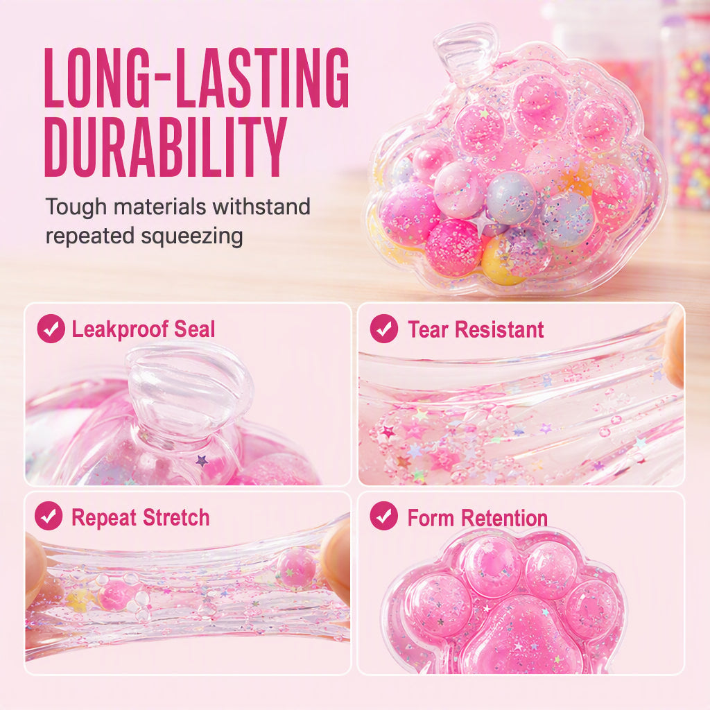 ⏳🔥LIMITED-TIME 50% OFF! ⏰DIY Fried Ice Squishy Toy Kit with Cat Claw Design for Kids