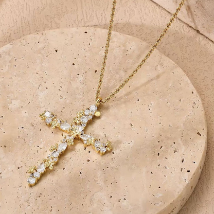Radiant Cross Necklace