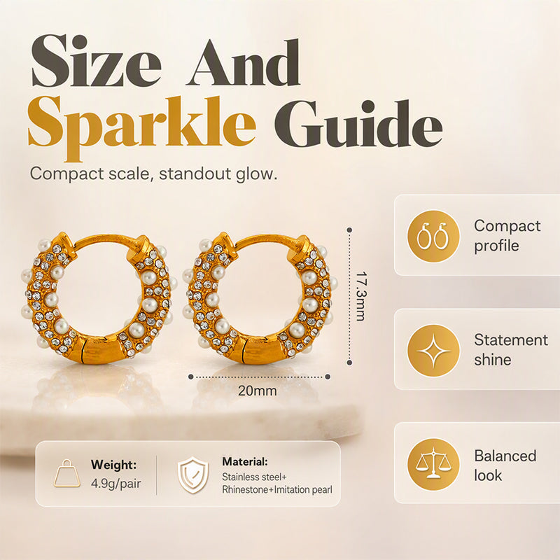 Elegant C-Shaped Hoop Earrings