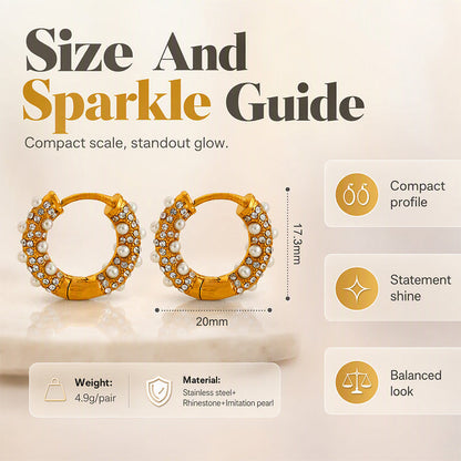 Elegant C-Shaped Hoop Earrings