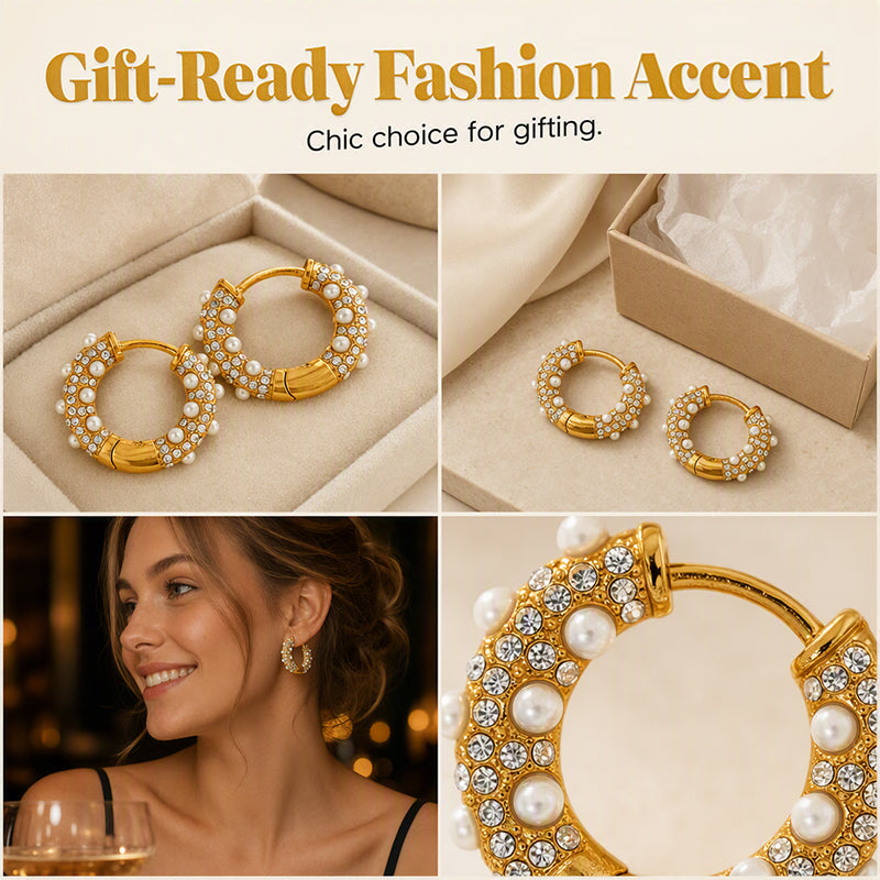 Elegant C-Shaped Hoop Earrings