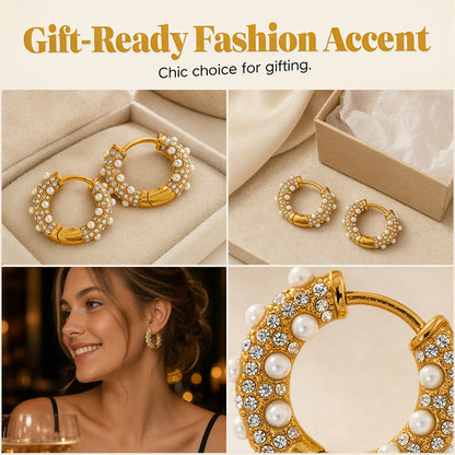 Elegant C-Shaped Hoop Earrings