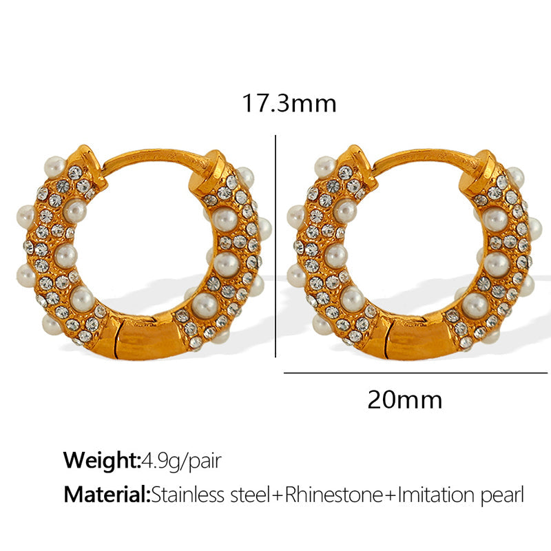 Elegant C-Shaped Hoop Earrings