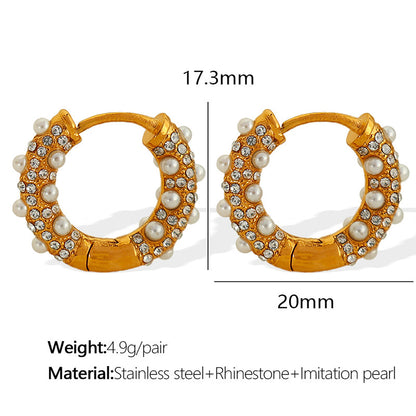 Elegant C-Shaped Hoop Earrings