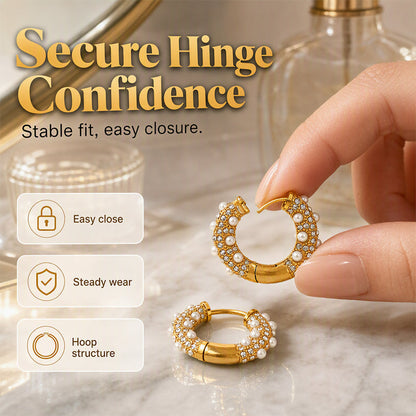 Elegant C-Shaped Hoop Earrings