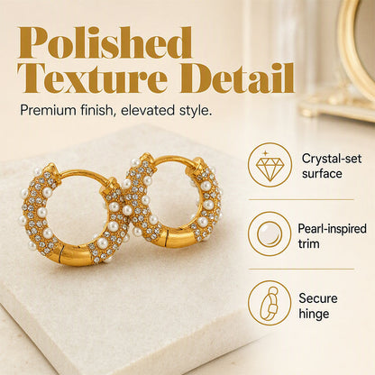 Elegant C-Shaped Hoop Earrings