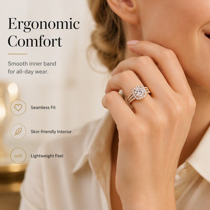 Women's Cubic Zirconia Halo Ring