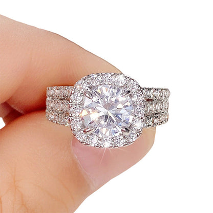 Women's Cubic Zirconia Halo Ring