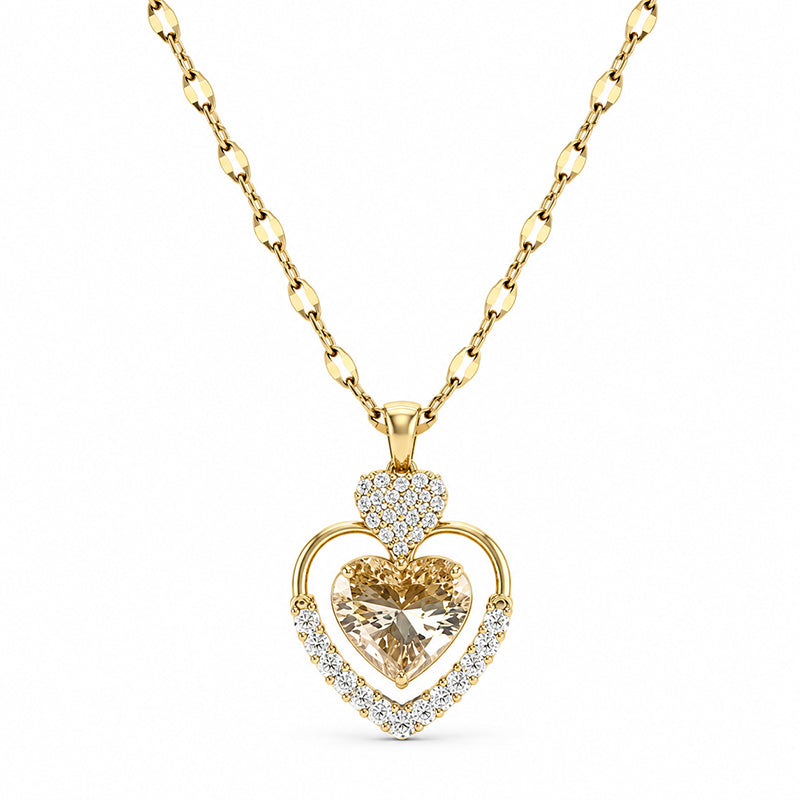 Elegant Teardrop Durian Pendant Necklace