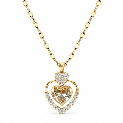 Elegant Teardrop Durian Pendant Necklace
