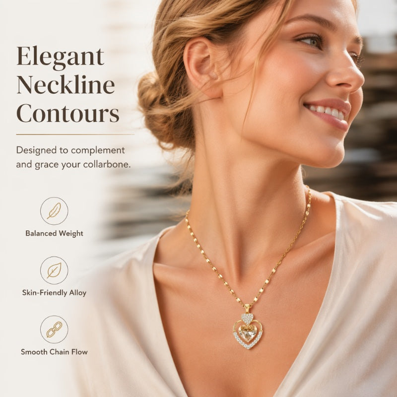 Elegant Teardrop Durian Pendant Necklace