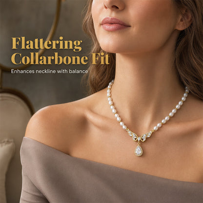 Women Elegant Natural Freshwater Pearl Necklace