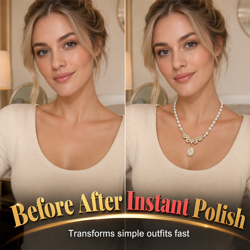 Women Elegant Natural Freshwater Pearl Necklace