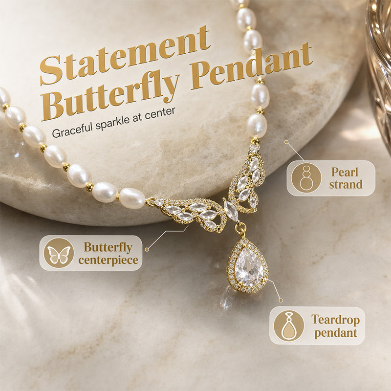 Women Elegant Natural Freshwater Pearl Necklace