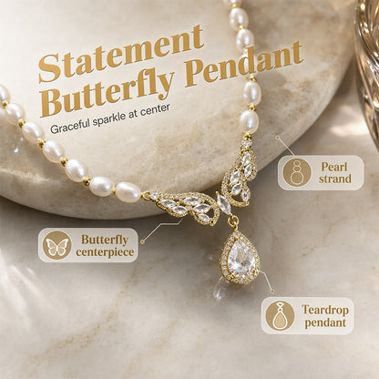 Women Elegant Natural Freshwater Pearl Necklace
