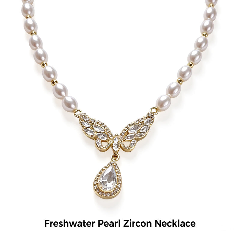 Women Elegant Natural Freshwater Pearl Necklace