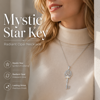 Luminous Opal Key Necklace