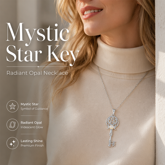 Luminous Opal Key Necklace
