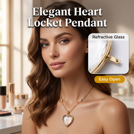 Glass Heart Pendant Necklace & DIY Charm Accessories