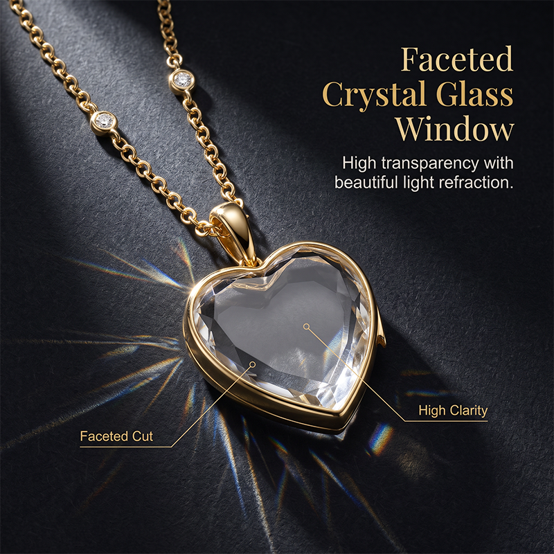 Glass Heart Pendant Necklace & DIY Charm Accessories