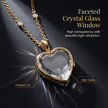 Glass Heart Pendant Necklace & DIY Charm Accessories