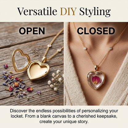 Glass Heart Pendant Necklace & DIY Charm Accessories