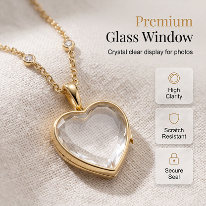 Glass Heart Pendant Necklace & DIY Charm Accessories