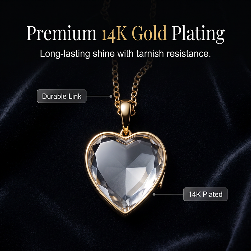 Glass Heart Pendant Necklace & DIY Charm Accessories