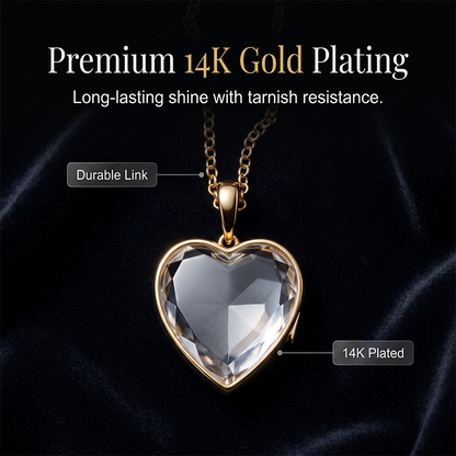 Glass Heart Pendant Necklace & DIY Charm Accessories