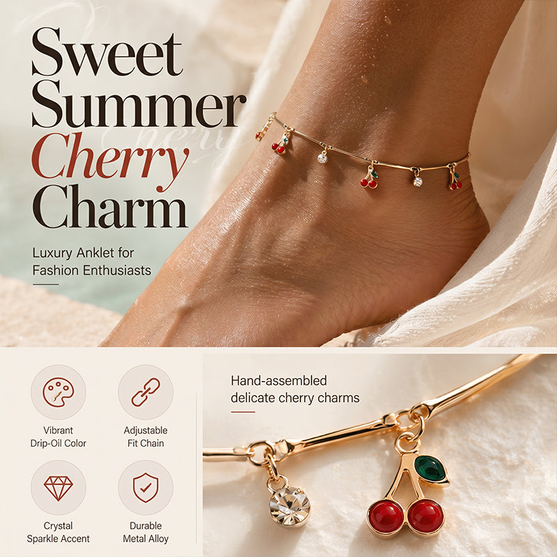 Women's Summer Elegant Cherry Anklet