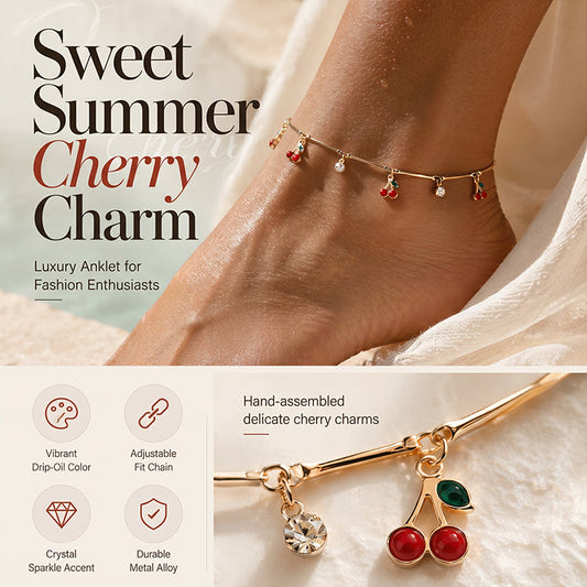 Women's Summer Elegant Cherry Anklet