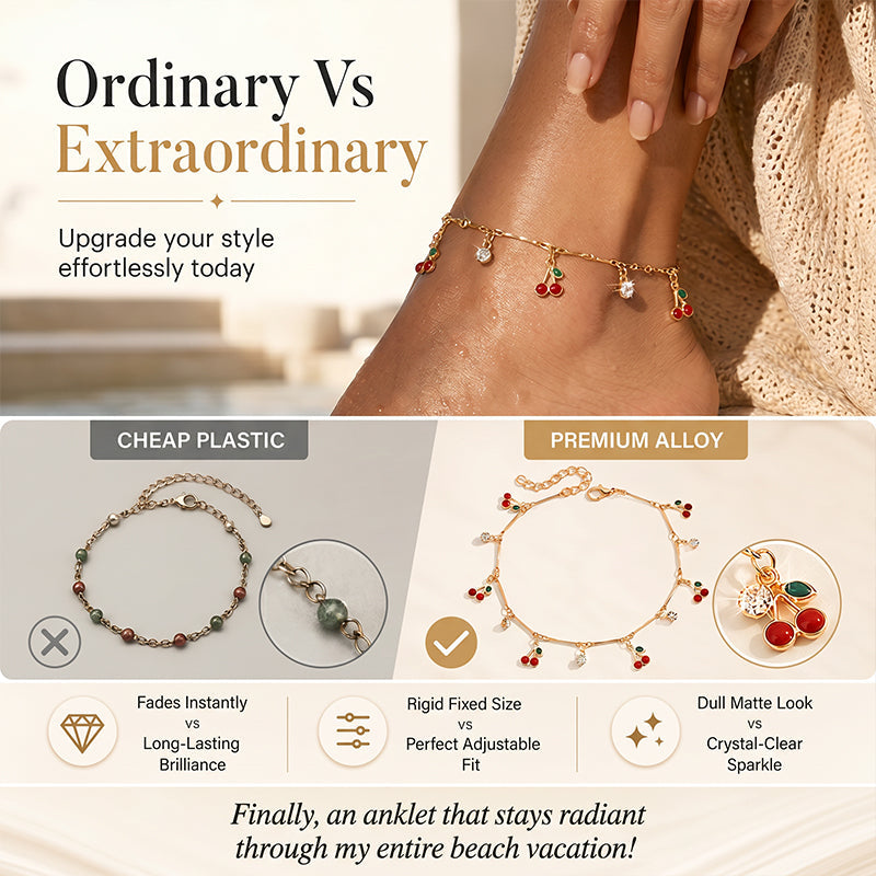 Women's Summer Elegant Cherry Anklet