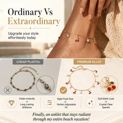 Women's Summer Elegant Cherry Anklet