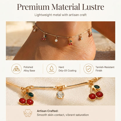 Women's Summer Elegant Cherry Anklet