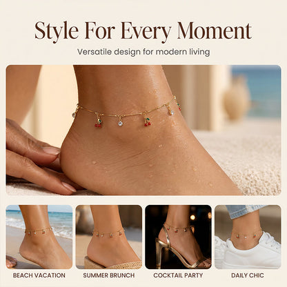Women's Summer Elegant Cherry Anklet