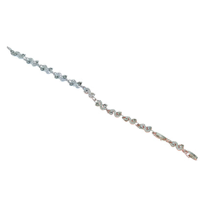 Women Luxury Colorful Rhinestone Wave Bracelet