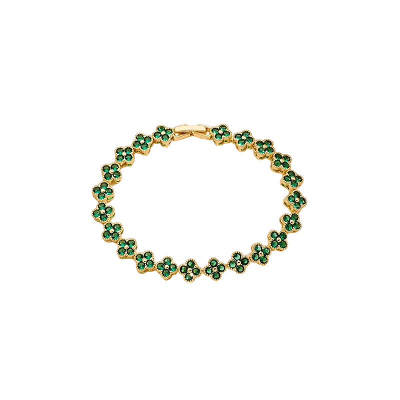 Women Luxury Colorful Rhinestone Wave Bracelet